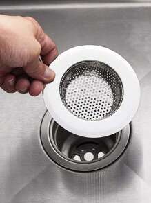 1 件不锈钢排水过滤器，厨房水槽过滤器，不锈钢水槽过滤器