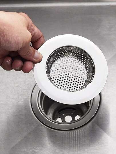 1 件不锈钢排水过滤器，厨房水槽过滤器，不锈钢水槽过滤器