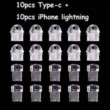 10/20/40/80 Pcs Transparent Silicone Anti-Dust Plugs, Compact & Lightweight, DIY Accessories & Decorations, Compatible With IPhone Lightning/Type-C/Android MicroUSB/Earphone Jack, Protect Charging Ports, Waterproof, Moisture-Proof, Anti-Dirty, Sturdy & Durable