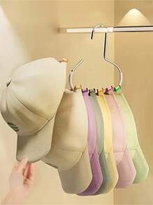 1/3 Pieces Multi-Functional Manganese Steel Round Hook Hat Organizer Student Dormitory Closet Duck Tongue Hook - Great For Hats, Ties, Scarves And Bags |Strong Load Bearing, Non-Deforming |Ideal For Home And Mall Use, Storage, Accessories Easter Hats Organization And Storage Home Bathroom Decor