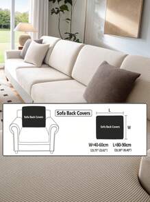 1 szt. Elastyczny wodoodporny pokrowiec na sofę żakardową, pokrowce na sofę modułową, odporne na zużycie, rozciągliwe pokrowce na sofę, zmywalne, miękkie pokrowce na poduszki na sofę, antypoślizgowe pokrowce na meble, pokrowce na sofę dla zwierząt