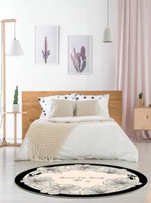 1pc Premium Vintage Printed Decorative Carpet, Sofa Sitting Rug, Home Decor Room Essentials, Living Room Carpet, Bedroom Carpet, Doormat, Bathroom Mat, Non-Slip Comfortable, Easy To Clean
