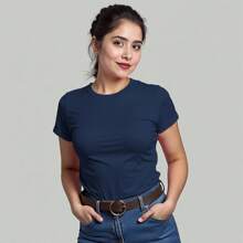 Babylook Basic Women's Shirt Solid Cotton Various Colors - Xem 1