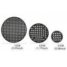 20 szt. Siatka drenażowa do doniczek, plastikowa siatka drenażowa na dno doniczki, akcesoria do sadzarek ogrodowych - Czarne - Zobacz 2