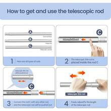 Extra Long Curtain Rods For Windows 240 Inches, 1 Inch Diameter Adjustable Silver Curtain Rod, Heavy Duty Modern Curtain Rod With Simple Finials, 32"-240" - 銀色 - 查看 3