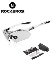 ROCKBROS 1副男女通用偏光骑行眼镜，带绑带，适合戴眼镜人士进行户外运动、跑步、山地自行车等。 - 彩色 - 查看 3