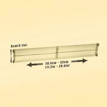 8/10/12/14/16pcs Adjustable Plastic Drawer Dividers: Expandable Grid For Organizing Clothes, Socks, And More In Home Storage Units - Grey - View 3