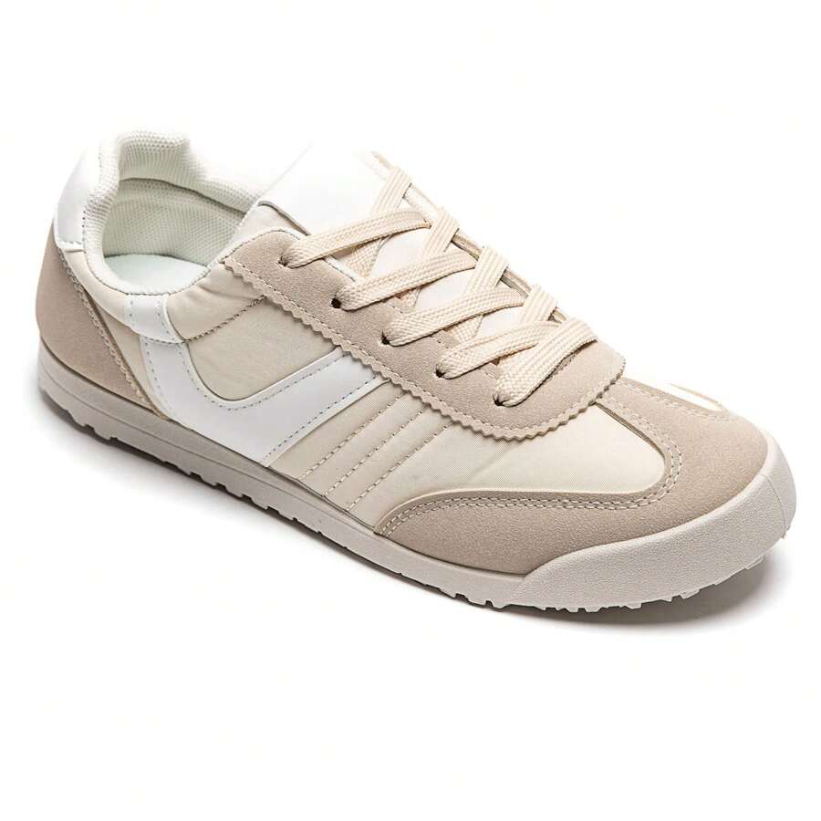 Women's Casual Versatile Sports Sneakers For Daily Wear - Beige - View 1