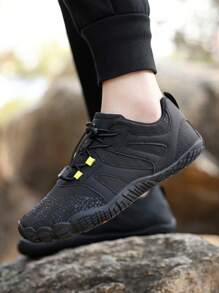 Novo Calçado de Caminhada Descalça Masculino Plus Size Espaço no Dedo, Sapatos de Trekking Respiráveis Antiderrapantes, Leves para Pesca