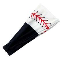 1 pieza Diadema estilo deportivo con estampado de béisbol y sóftbol para mujeres y hombres, diademas, turbantes, accesorios para el cabello - Multicolor - Ver 9