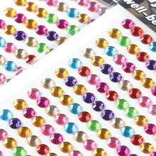 1-5sheets Colorful 3D Gem Stickers Glitter Sparkle Crystal Sticker For Tear Face Eyebrow Eyes Makeup Earrings Ear Ring Nail Rhinestone Stickers