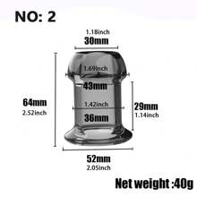 Tapón anal de silicona transparente negro de 4 tamaños, con agujero para mirar, superficie lisa, juguete sexual de silicona en forma de pene, juguetes sexuales para mujeres y hombres, juegos de adultos, juguetes anales unisex, entrenador anal para parejas, sexshop