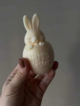 1 Scatola di candele profumate a forma geometrica con simpatici disegni di coniglietti e uova di Pasqua - ideali per la decorazione della casa, oggetti d'arredo aromaterapici e regali per le feste