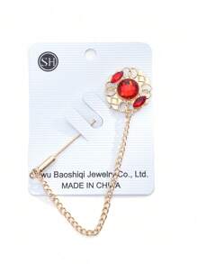 1pc Hollow Design Brooch, Elegant Brooch, Premium Feel Bobby Pin, For Daily Use