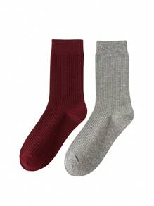 1pair/2pairs/3pairs/6pairs Women's Random Color Fashionable Bubble Pile Socks, Comfortable, Breathable, Classic, European Style, Knee-High, Casual Scrunch Socks, Fall