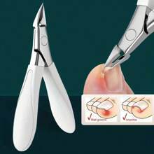 1pc Stainless Steel Precision Toenail Clipper - Effortless, Suitable For Ingrown & Thick Nails, Classic Design, Odorless, Durable
