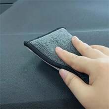 1/2pcs Super Soft Microfiber Car Cleaning Sponge, Double-Sided For Synthetic Leather & Interior Details, Perfect For Kitchen & Household Use