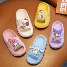 Sanrio 1 Pair Of Cartoon Hello Kitty Home Indoor Slippers, Cute And Exquisite, Non Slip, Straight Drag