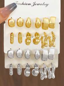 24 Stücke und vielseitiges Ohrringe Set für Damen, Alltagsgebrauch