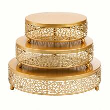 1pc Circular Metal Cake Rack Tray, Suitable For Weddings, Parties, Birthdays, Desserts, Candies, Cupcakes, And Tabletop Decorations