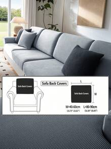 1 szt. Elastyczny wodoodporny pokrowiec na sofę żakardową, pokrowce na sofę modułową, odporne na zużycie, rozciągliwe pokrowce na sofę, zmywalne, miękkie pokrowce na poduszki na sofę, antypoślizgowe pokrowce na meble, pokrowce na sofę dla zwierząt