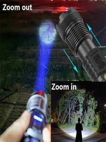 High Power LED Flashlight USB Rechargeable Torch Strong Light Flashlight Long Range Tactical Zoom Lamp Outdoor Camping Lantern