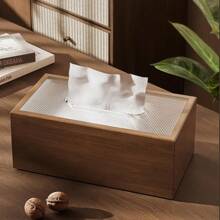 1pc Elegant Wood Tissue Box Holder - Modern Chinese Style, Perfect For Living Room & Kitchen Decor China Cabinet For Living Room Decorative Boxes For Home Decor