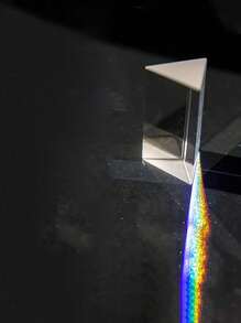 1 Stück Prisma Glas-Optikspektrum-Reflektor, Physik-Wissenschafts-Prisma für Bildung, geeignet als Geschenk, Hobby, Schulunterricht, Fotografie-Requisite und Filmaufnahmen