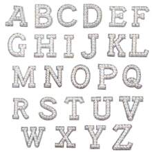 26pcs Colorful Crystal Rhinestone & Faux Pearl Letter Patches - Fashionable Accessories For Clothing & Bags - Suitable For DIY Fashion Enthusiasts - Great For Customizing Bags, Jackets And Shoes
