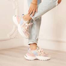 Women's Chunky Sporty Sneakers | Bold Profile - Multicolor - View 2