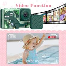 儿童数码相机玩具：6-12 岁以上男孩女孩圣诞生日礼物，迷你高清自拍视频婴儿相机，适合 6 7 8 9 岁以上幼儿儿童 2.4 英寸屏幕双摄像头 - 返校礼物 - XX-多色 - 查看 6