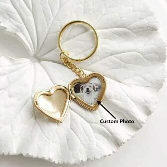 Custom Photo Heart Locket Photo Keychain Personalized Keychain Memorial Keychain Heart Keychain Photo Locket Anniversary Gift Gifts For Her, Engraved, Stainless, Colorful, Cute, Adorable, Funny, Kawaii, Y2K, Stylish, Unisex, Casual, Custom, Personalized, Unique, Customized, Ideal Gifts For Him, Ideal Gifts For Her, Her, Boyfriend, Girlfriend, Family, Friends, Children, School Supplies, Middle School Students, High School Senior High School Students, College Students, University Students, Freshman, Sophomore, Underclassmen