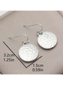 1 para kolczyków wiszących w stylu boho vintage młotkowanych teksturowanych, biżuteria modowa dla kobiet, prezent na przyjęcie weselne, prezent dla dziewczyny