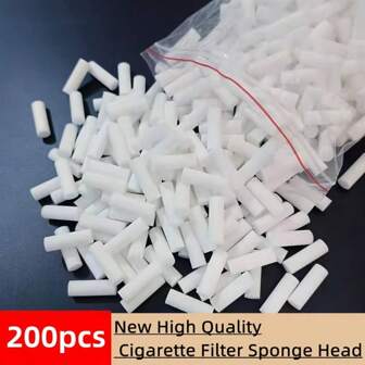 200pcs Crafted Cigarette Sponge Blowing Nozzle Filter - The Perfect Cigarette Accessory!