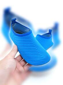 1 Pair Kids' Summer Water Shoes Outdoor Aqua Shoes Yoga Shoes Cartoon Anti-Slip Breathable Beach Shoes Training Shoes - Royal Blue - View 3