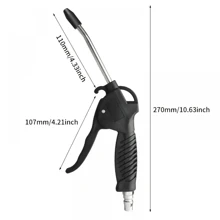 Air Blow Guns Pneumatic Dust Blowing Gun With EU Blowing Airsoft Guns Cleaning Tool Dust Spray Duster Clean High Pressure Air Dust Collector, Pneumatic Tool Parts, Rust Proof Air Blower, Industrial Cleaning Tool Quick Connection