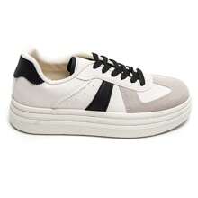 Women's Casual Thick-Soled Sneakers | Comfortable For Daily Wear - Hitam - View 3