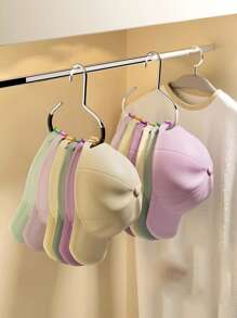 1/3 Pieces Multi-Functional Manganese Steel Round Hook Hat Organizer Student Dormitory Closet Duck Tongue Hook - Great For Hats, Ties, Scarves And Bags |Strong Load Bearing, Non-Deforming |Ideal For Home And Mall Use, Storage, Accessories Easter Hats Organization And Storage Home Bathroom Decor