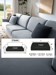 1 szt. Elastyczny wodoodporny pokrowiec na sofę żakardową, pokrowce na sofę modułową, odporne na zużycie, rozciągliwe pokrowce na sofę, zmywalne, miękkie pokrowce na poduszki na sofę, antypoślizgowe pokrowce na meble, pokrowce na sofę dla zwierząt