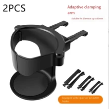1pc PVC Cup Holder For Car, Adjustable Car Beverage Holder, Universal Portable Beverage Holder With Sponge Pad Design - Suitable For Water Bottles And Cans