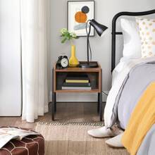 Nightstands - Marrón Rústico + Negro - View 1