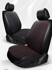 3 件装 PU 皮革绗缝防滑透气后座垫，适合大多数轿车和 SUV，四季适用