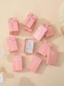 1/6/12pcs Jewelry Gift Box Necklace Earrings Ring Bracelet Paper Box, Gift Box Ribbon Packaging Box Wedding Decoration Box Gift Box, Cheapest Items Available, Small Business Supplies, Packaging Box, Wedding Decorations, Wedding, Gift Box, Wedding Stuff Gifts For Women