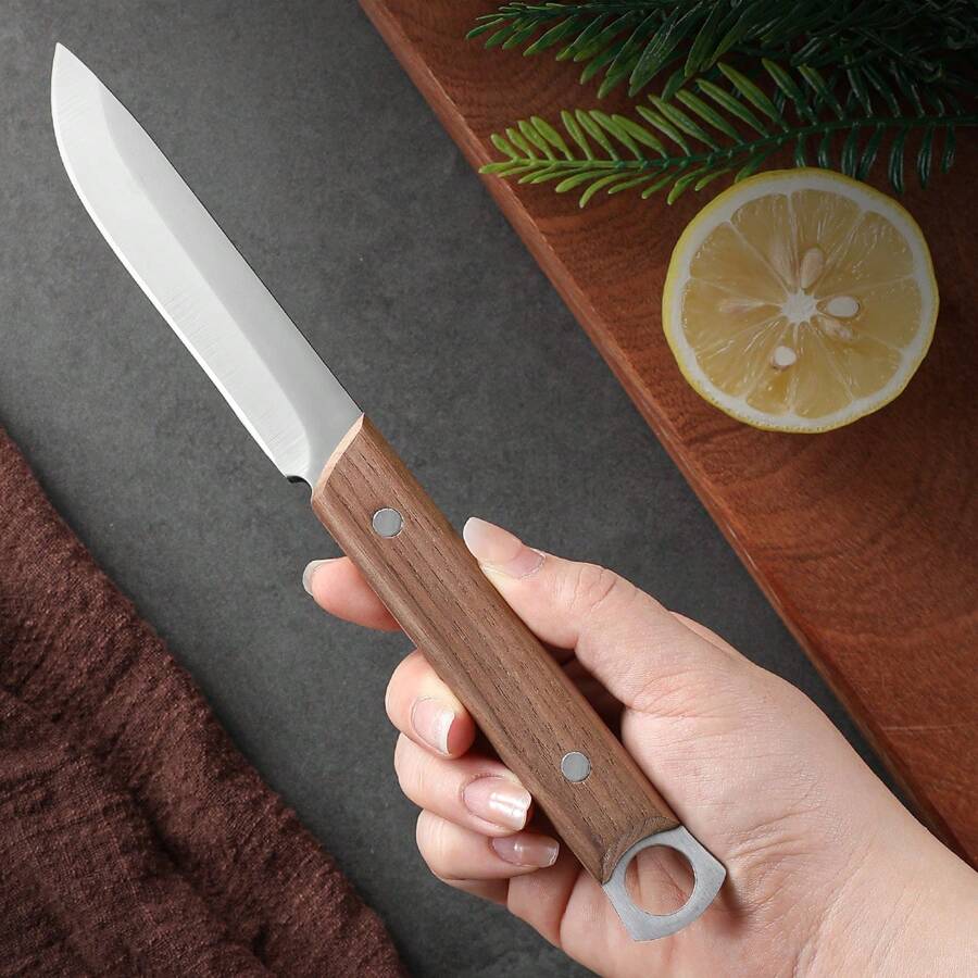 Trendy Zone 21 10" Dragon Dagger Knife, Stainless Steel Fixed Blade Knife Metal Handle Sheath Decoratives Dragon Shape Design Intricate Carvings Gift For Any Occasion