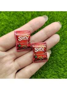 5pcs/10pcs/20pcs Resin Miniature Dollhouse Accessories Food Potato Chip Snack Bags Suitable For Blyth OB11 Doll Toys (Note: The Product Is Plastic, Not Magnets! Random Assortment) - Multicolor - View 6