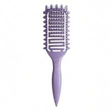 1pc Portable Curly Hair Styling Brush - Nylon Bristles, Detangling & Volumizing Comb For All Hair Types - Multicolor - View 15
