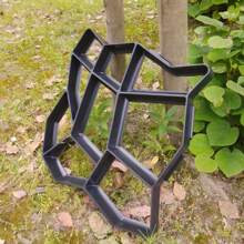 1 套可重复使用的混凝土模具套件 - DIY 路径创建器 - 定制踏脚石的铺路模具 - 增强您的花园庭院美学 混凝土路面踏脚石模具花园草坪路径铺路踏板 - DIY鋪路模具 - 查看 5