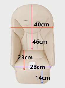 1 pieza Cojín/Almohadilla del asiento de trona de piel de poliuretano impermeable accesorio para Pegperego Zero3 Siesta, sin trona