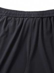 Pantalones cortos deportivos estilo novio Corelite para hombres con gráfico de letras, shorts para gimnasio, shorts jogger, con bolsillo con cremallera y cordón, para entrenamiento, , gimnasio en verano