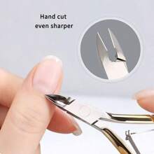 1pc Stainless Steel Cuticle Trimmer, Precise & Sharp Cuticle Cutter, Professional Nail Grooming Tool For Hangnail Removal, Ideal Gift